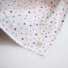 Love Dots - Çok Amaçlı Organik Müslin Örtü 