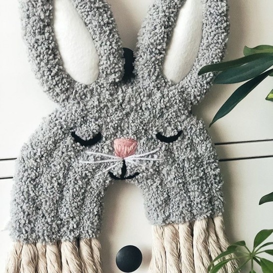 Cute Bunny Duvar Süsü